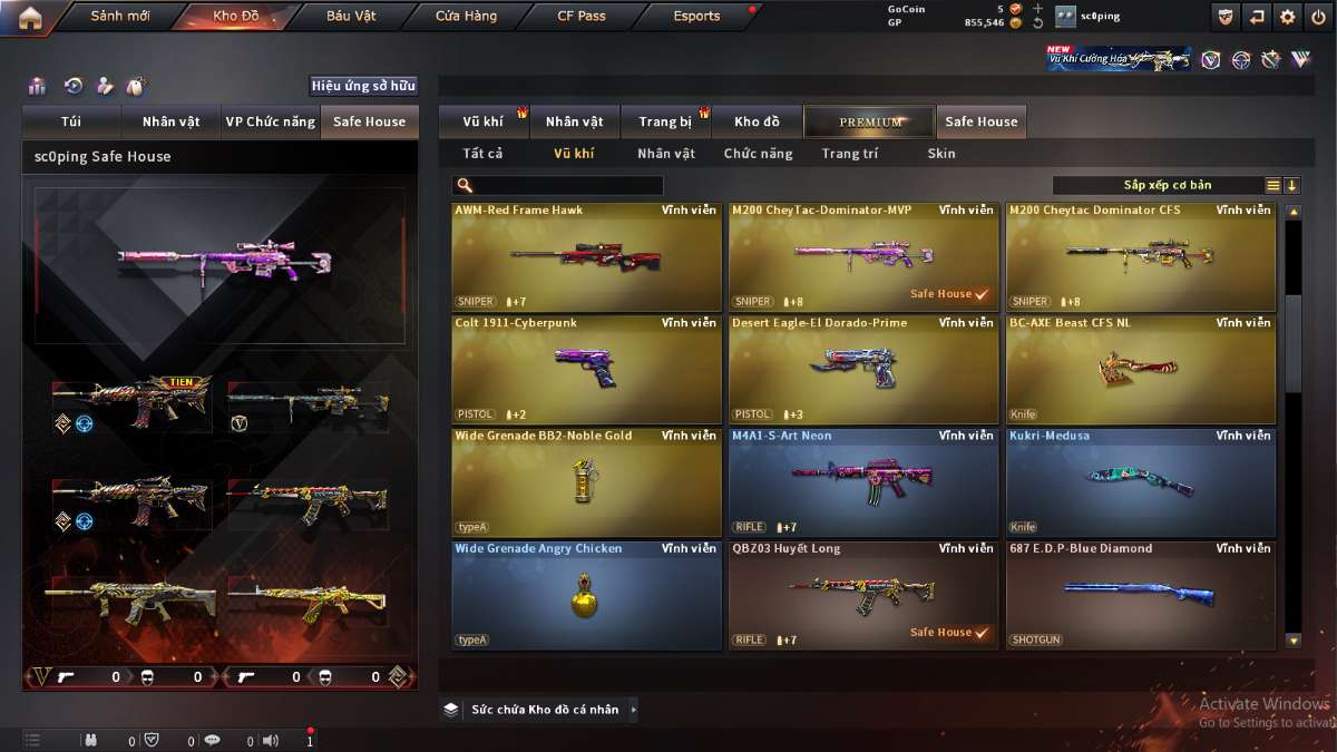 shop acc cf uy tin gia re